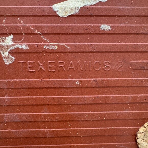 Vintage Hand Painted Apple Texeramics Quarry Tile Trivet - Picture 7 of 9